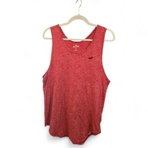 Hollister Men's Must Have Collection Red Tank Top MEDIUM
